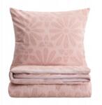 Homla Silva mikroszálas ágyneműhuzat virágmintás varrásokkal rózsaszín 140x2 (243226)