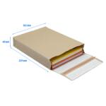 e-Green Csomagküldő webshop tasak 162x229x40mm, erős kraft papírból 250 db/doboz, E-green barna - papirx