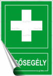  Információs matrica, 11, 6x16, 6 cm, "Elsősegély - officepantry