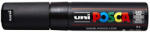 uni Dekormarker 4, 5-5, 5mm, Uni Posca PC-7M fekete - papirx
