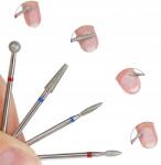 PAZYOU Gyémánt maró 4db-os - Bőr és Köröm Golyó Könny Kúp Szett (manicure pedicure)