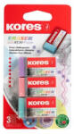 Kores Radír "KE-30", 3 pasztell szín