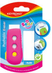 Keyroad Radír, PVC mentes 2 db/bliszter Keyroad Smile Eraser vegyes színek - papirx