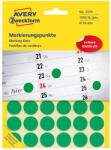 AVERY Etikett címke, o18mm, jelölésre, 24 címke/ív, 44 ív/doboz, Avery zöld - papirx