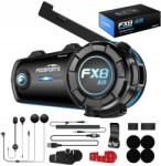 FODSPORTS FX8 Air Motoros Intercom 4 Személyre, 1200m Hatótáv, Fm Rádió, Zenelejátszás