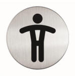 DURABLE Információs piktogram, öntapadó "Férfi WC