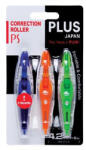 PLUS Corporation Hibajavító roller, 4, 2mm x 6m "PS", 3 különböző szín