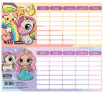 Nebulo Órarend egylapos Uni/Kir, 25 db/csomag, Nebulo - papirx