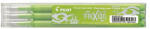 Pilot Rollertoll betét, golyóméret 0, 7mm, 3 db/csom Pilot Frixion Ball, írásszín világoszöld - papirx