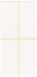 Papirx Etikett címke, 40x80mm, 15 lap, 4 címke/lap