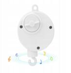  Zenedoboz Zenegép Körhinta Kiságy Fölé Fehér (BB00455)