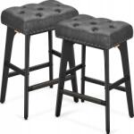  Vasagle Bland bárszék szett, tintafekete színben (LBC085G02)