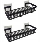 Oskar Fürdőszobai polc, 2 darab fekete (model_15414_1)