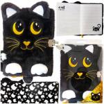 St. Majewski Napló 3D Lakattal Szőrös A5 96K Night Cat (4905212680674)