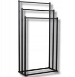 Oskar Törölközőtartó, 3 polcos fekete M (model_15483_1)