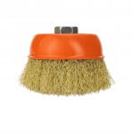 Vergionic Sárgaréz drótkefe tisztításhoz 4" M14 robusztus (0159)