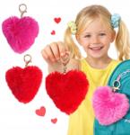  Plüss Kulcstartó Medál Szív Love kulcstartó szív (1155)