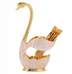  Kávés Teáskanál Szett 6 Db-os Arany Színű Hattyú (Bekons)