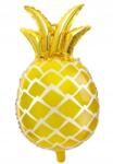 Party Deco Arany Ananász fólia lufi nyárra, 35 x 60 cm