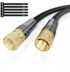  Kábel Antenna Koaxiális Hd 4K Uhd 2 Csatlakozók F Fekete 50 m (B0CTH41K72)