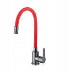 Melanstar Piros Melanstar Álló Pvd Konyhai Csaptelep Rugalmas Kifolyócsővel (MEL8105BR)