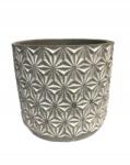 Polnix Beton virágtartó etno dekoratív 12, 5 cm szürke (05.134.14)