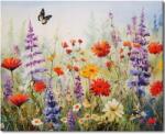  Festmény Számok Alapján 50x40 cm virágok rét természet (VSKR)