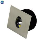 Horozk Electrik HOROZ-2617 Matt Króm színű falba építhető lámpa 1X3W Led 86lm 4000K Ip20 (HOROZ-2617)