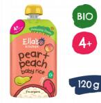 Ella's Kitchen Bio Babarizs, körte és őszibarack (120 g) (5060107333031)