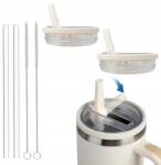  Akcesoria Termo Bögréhez 2FEDÉL 2SZÍVÓSZÁL 2Ecset 1200ml (AKCESORIA DO KUBKA ZESTAW 6 SZT)