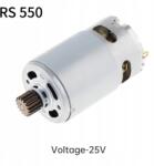  RS550 DC motor 16 fogú 25 V-os elektromos fúró/csavarhúzó/barkácsszerszámok (EPC_MTR_70B+Voltage-25V)