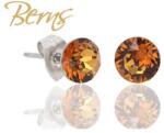  Berns fülbevaló Xirius lt. amber 6 mm