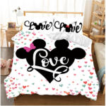 Disney Mickey Minnie egér rajzfilm ágyneműgarnitúra Lovely Coup single Paplanhuzat Párnahuzat