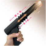 fuker Vibrating dildo with Fuck Gun 10 x 3cm - pisztoly vibrátor