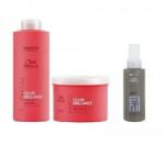 Wella Invigo Color Brilliance Fine/Normal szett: sampon 1000 ml + ápoló maszk 500 ml + Eimi Perfect Me lotion 100 ml