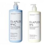 OLAPLEX Bond Maintenance Set: Tisztító mélyreható sampon No. 4C 1000 ml + Helyreállító balzsam No. 5 1000 ml