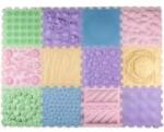 Ortho Puzzle Ortho Puzzle: Set saltea de masaj ortopedic, 12 piese - Macaroons