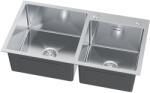 Ruvetti Linar chiuveta cu dozator 78x45 cm oţel 5002L_BS260_W (5002LBS260W) Chiuveta