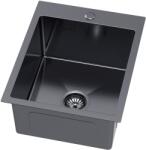 Ruvetti Masivo chiuveta cu dozator 50x40 cm grafit 5002M_PVD_GRF40_W (5002MPVDGRF40W) Chiuveta