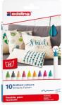 edding 10 db-os marker készlet szövethez, szegélyezés, 1 mm, többszínű