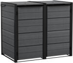 Keter Kerti tároló Keter Hide Away 2x 120 l-es kukákhoz, szürke (612007)