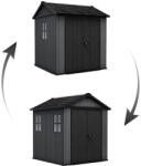 Keter Kerti ház Keter Newton Plus széles 7x7, 5 szürke, padlózattal (610681)