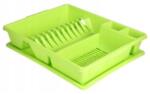 ALTOM Edényszárító, Altom, 43 x 35 x 9 cm, Műanyag, Kivehető tartó tartozék, Zöld (AM993251/ALL)
