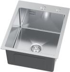 Ruvetti Masivo mosogató adagolóval 50x40 cm acél O-5002M_BS40_W (O5002MBS40W)