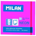 MILAN Öntapadó jegyzettömb 76x76 neon rózsaszín MILAN (ADAC85432)