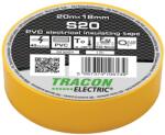 TRACON Tracon S20 (10db/csomag) szigetelőszalag, sárga, 20 m x 18 mm, PVC, 0-90°C Tracon (S20) (S20)