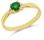 ÉkszerM Arany Gyűrű Smaragd Kővel (méret: 58) AU 96966