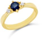 ÉkszerM Arany Gyűrű Zafír Kővel (méret: 57) AU 96965