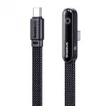Baseus Cablu USB type C drept/unghi 100W 1m brodat Negru, Baseus P10382500121-01 (P10382500121-01)