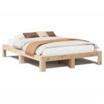 vidaXL tömör fenyőfa ágy matrac nélkül 140 x 190 cm (3308744) (3308744)